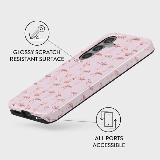 Nostalgic Pink - Flamingos Samsung Galaxy S24 Plus Case 7