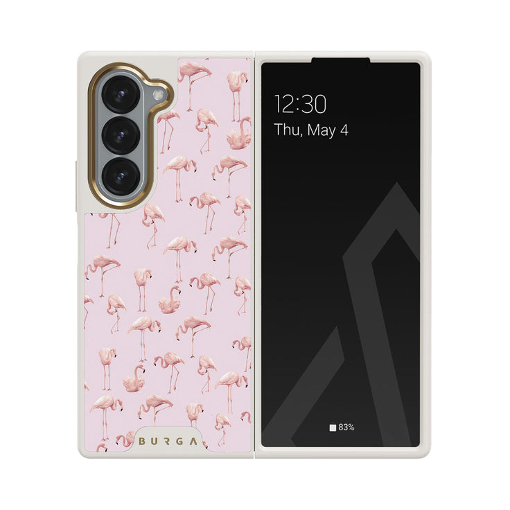 Nostalgic Pink - Flamingos Samsung Galaxy Z Fold 6 Case