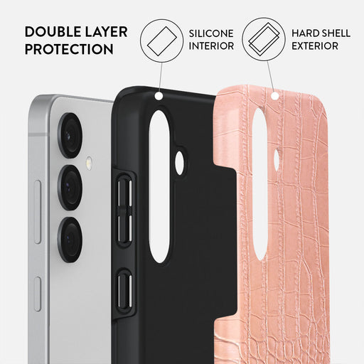 Pink Croco - Samsung Galaxy S25 Case 2