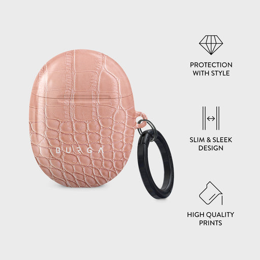 Pink Croco - Google Pixel Buds Pro Case 4