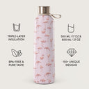 Nostalgic Pink - Flamingos Water Bottle 3