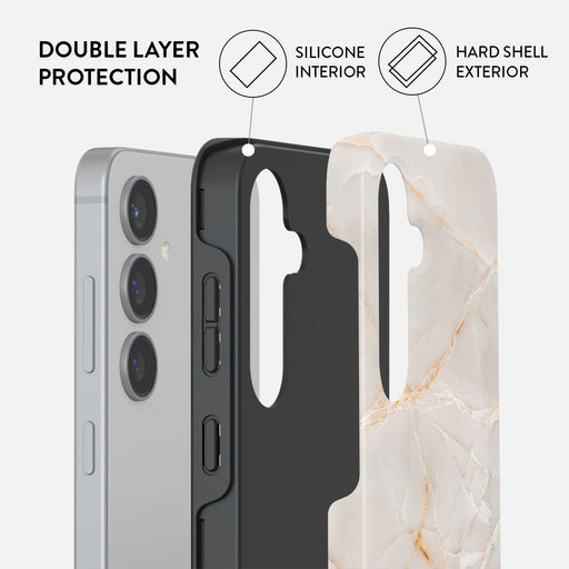 Vanilla Sand - Marble Samsung Galaxy S24 FE Case 2