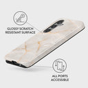 Vanilla Sand - Marble Samsung Galaxy S24 FE Case 3
