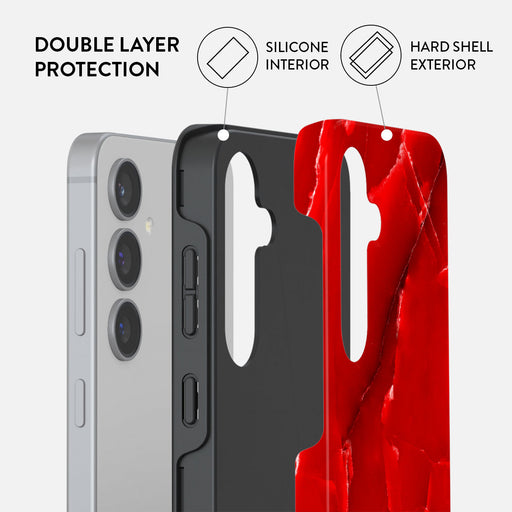 Wild Blaze - Red Samsung Galaxy S24 FE Case 2