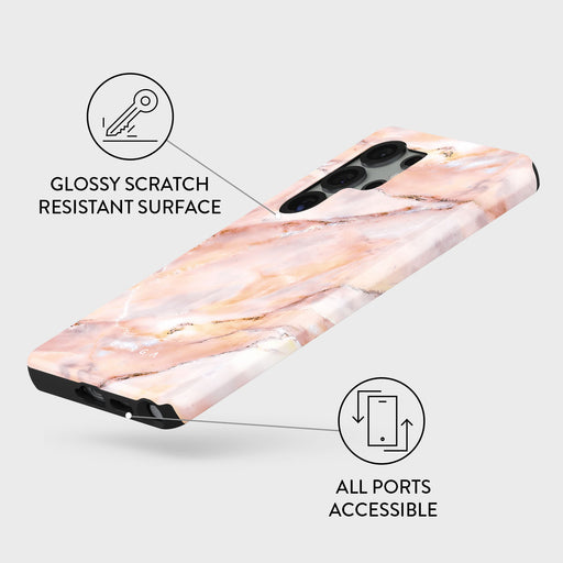 Morning Sunshine - Pastel Marble Samsung Galaxy S25 Ultra Case 3