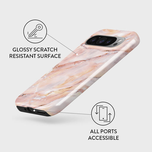 Morning Sunshine - Pastel Marble Google Pixel 9 Pro Case 3