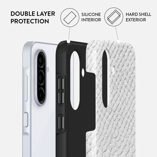 Glacial Desert - White Snakeskin Samsung Galaxy A36 5G Case 2