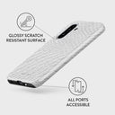 Glacial Desert - White Snakeskin Samsung Galaxy A36 5G Case 3