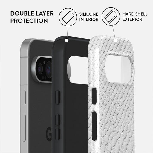 Glacial Desert - White Snakeskin Google Pixel 9 Case 2