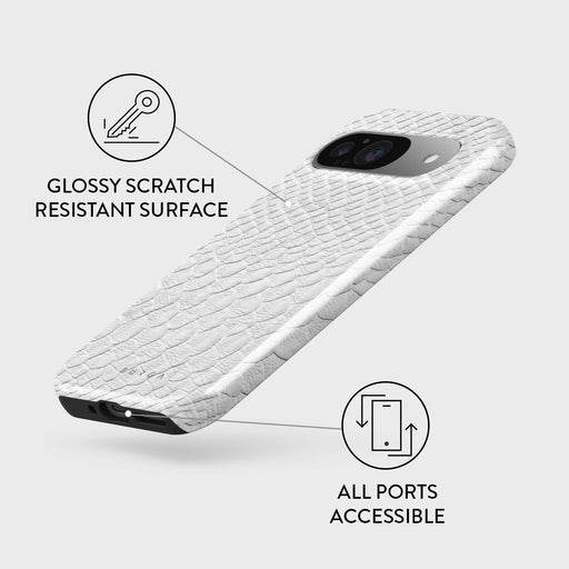 Glacial Desert - White Snakeskin Google Pixel 9 Case 3