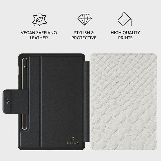 Glacial Desert - White Snakeskin Samsung Galaxy Tab S9 FE Case 2