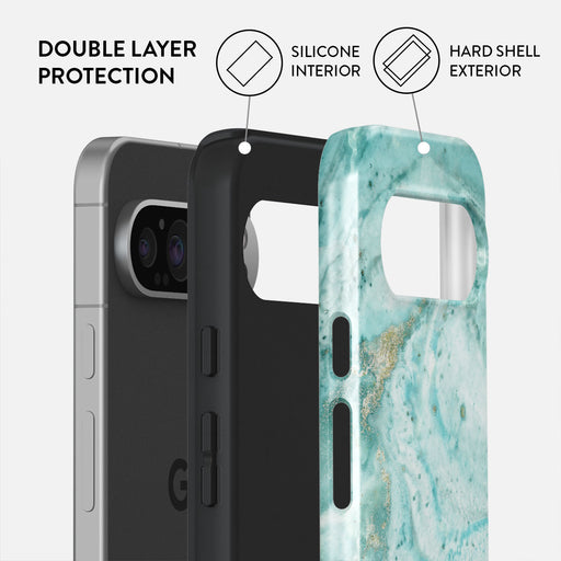 Uluwatu Waves - Teal Google Pixel 9 Pro Case 2