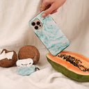 Uluwatu Waves - Teal AirPods Case 6