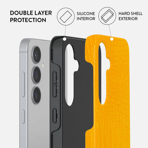 Canary Yellow - Snake Skin Samsung Galaxy S24 Plus Case 6