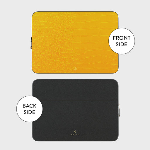 Canary Yellow - Snake Skin Laptop Sleeve 5