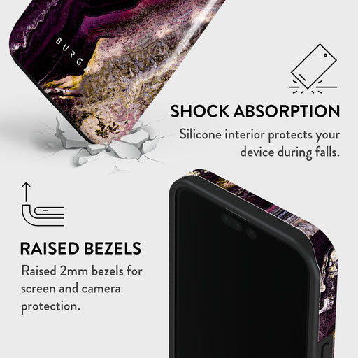 Purple Skies - Marble iPhone 15 Pro Max Case 8