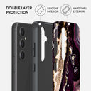 Purple Skies - Marble Samsung Galaxy S23 FE Case 2