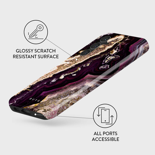 Purple Skies - Marble Samsung Galaxy S23 FE Case 3