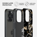 Make A Wish - Gold Marble iPhone 15 Pro Max Case 6