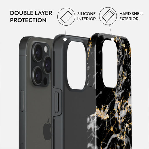 Make A Wish - Gold Marble iPhone 15 Pro Max Case 6