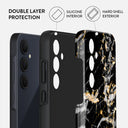 Make A Wish - Gold Marble Samsung Galaxy A35 Case 2