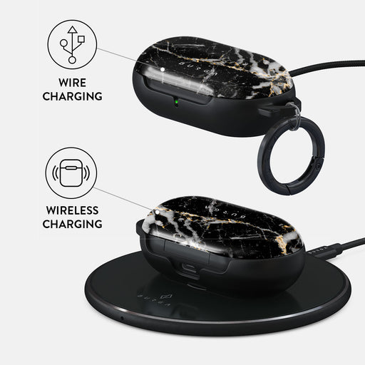 Make A Wish - Gold Marble Samsung Galaxy Buds Case 3