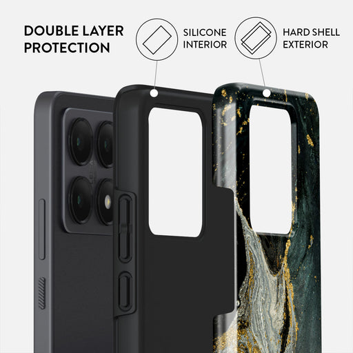 Northern Lights - Marble Xiaomi 14T Case 2