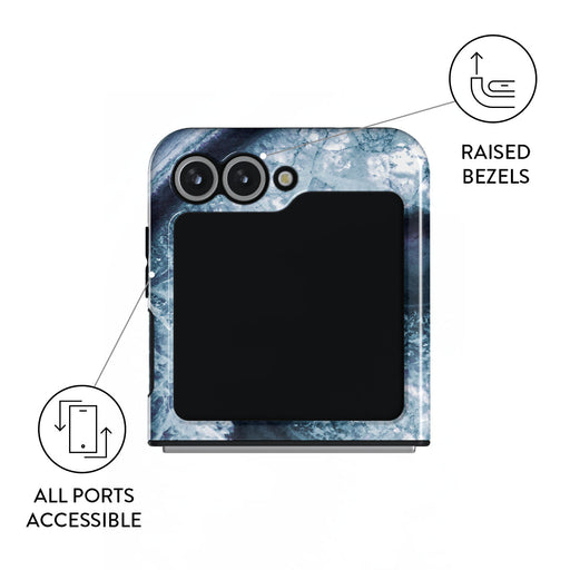 Frozen Lake - Gray Marble Samsung Galaxy Z Flip 6 Case 3