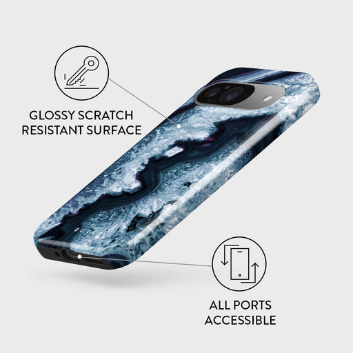 Frozen Lake - Gray Marble Google Pixel 9 Case 3