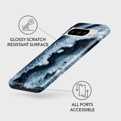 Frozen Lake - Gray Marble Google Pixel 8 Pro Case 3