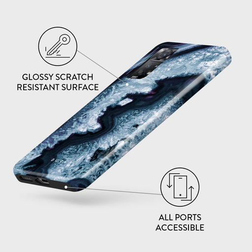 Frozen Lake - Gray Marble Xiaomi Redmi Note 11 Pro+ Case 3