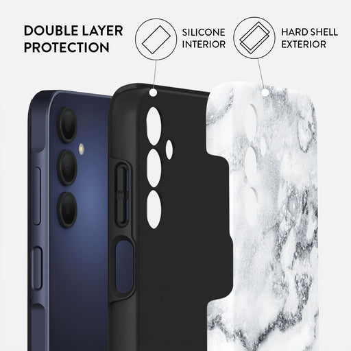 White Winter - Classy Marble Samsung Galaxy A15 4G / 5G Case 2