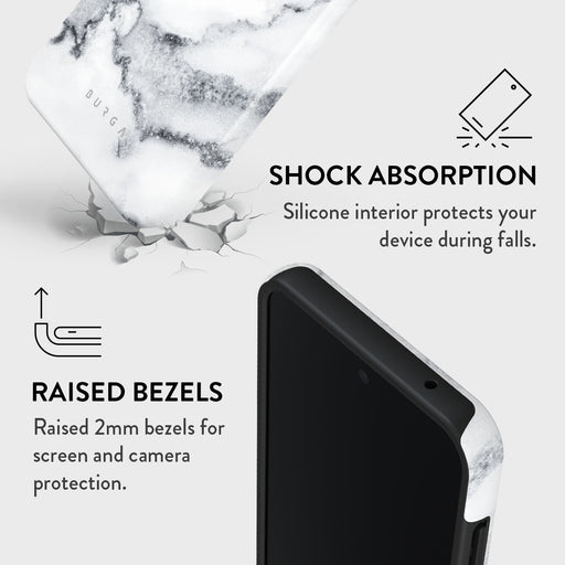 White Winter - Classy Marble Samsung Galaxy A35 Case 4