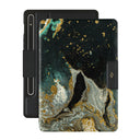 Northern Lights - Marble Samsung Galaxy Tab S9+ FE Case 1