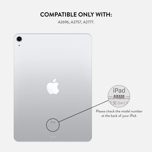 Frozen Leaves - Cute Marble iPad 10.9 (A16/10th Gen) Case 2