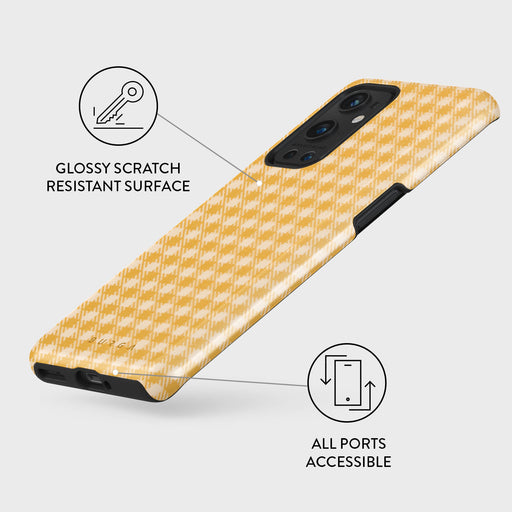 Tuscan Sun - Yellow Plaid OnePlus 9 Pro Case 3