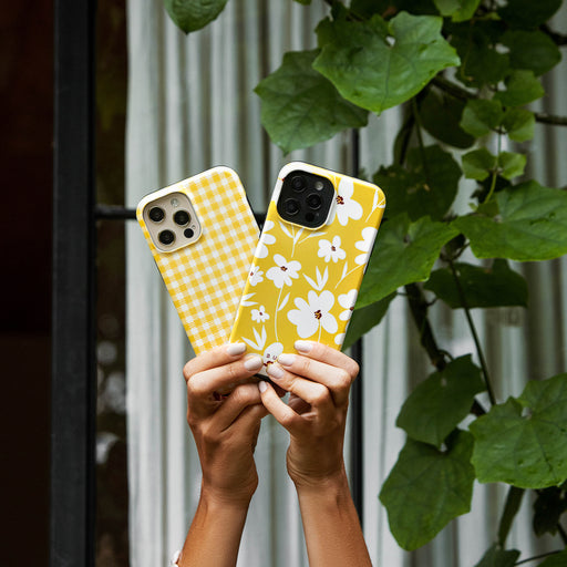Tuscan Sun - Yellow Plaid iPhone 13 Mini Case 12