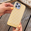 Tuscan Sun - Yellow Plaid iPhone 13 Mini Case 9