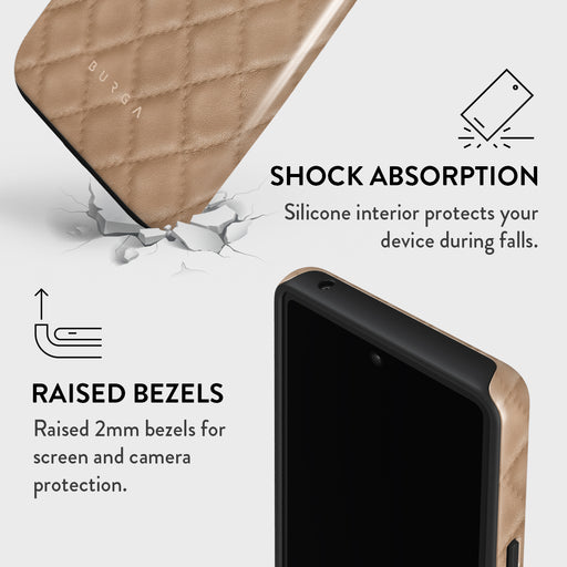 Simply Cream - Quilted Google Pixel 7 Case 4