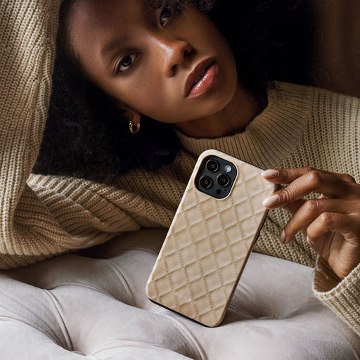 Simply Cream - Quilted Google Pixel 7 Case 6