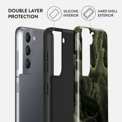 Misty Forest - Green Marble Samsung Galaxy S21 Case 6