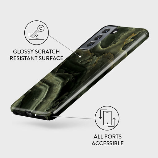 Misty Forest - Green Marble Samsung Galaxy S21 Case 7