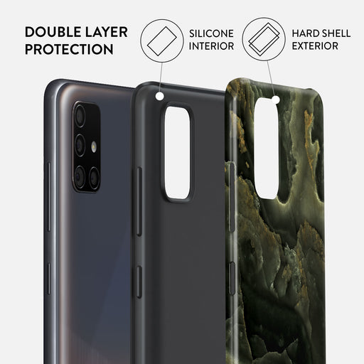 Misty Forest - Green Marble Samsung Galaxy A71 4G Case 6