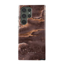Fire Wood - Brown Marble Samsung Galaxy S23 Ultra Case 5