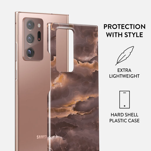 Fire Wood - Brown Marble Samsung Galaxy Note 20 Ultra 4G / 5G Case 2