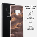 Fire Wood - Brown Marble Samsung Galaxy Note 9 Case 2