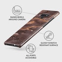 Fire Wood - Brown Marble Samsung Galaxy Note 9 Case 3