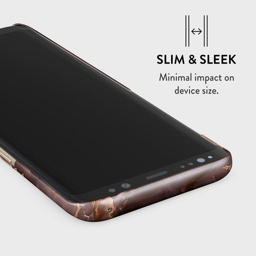 Fire Wood - Brown Marble Samsung Galaxy Note 9 Case 4