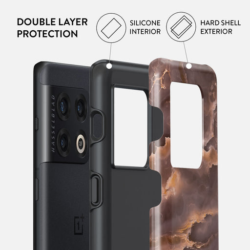 Fire Wood - Brown Marble OnePlus 10 Pro 5G Case 2