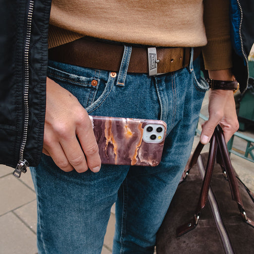 Fire Wood - Brown Marble OnePlus 10 Pro 5G Case 9